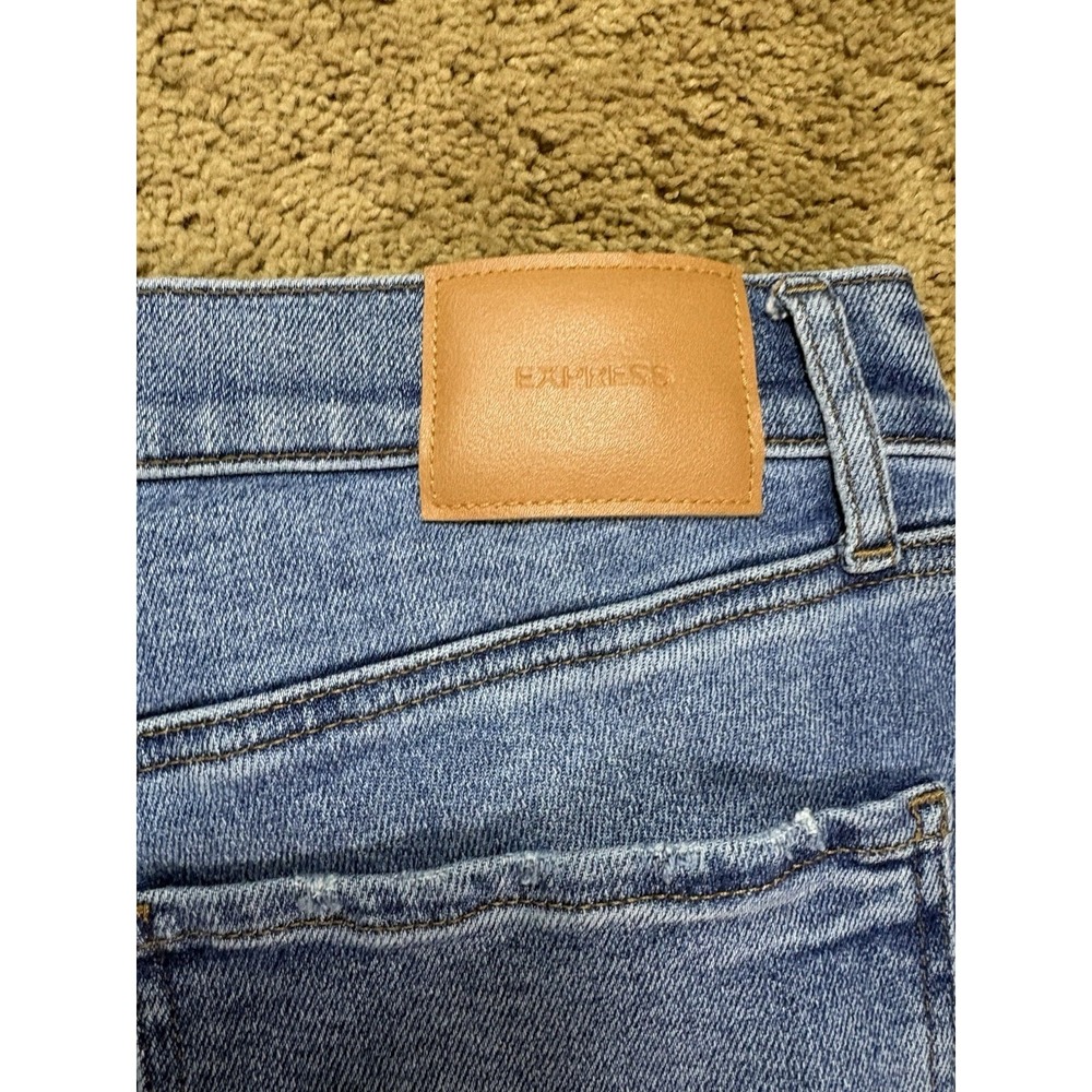 Express Jeans Women 10L Skinny Mid Rise Hyper Sculpt Hyper Stretch Preppy - Picture 9 of 11